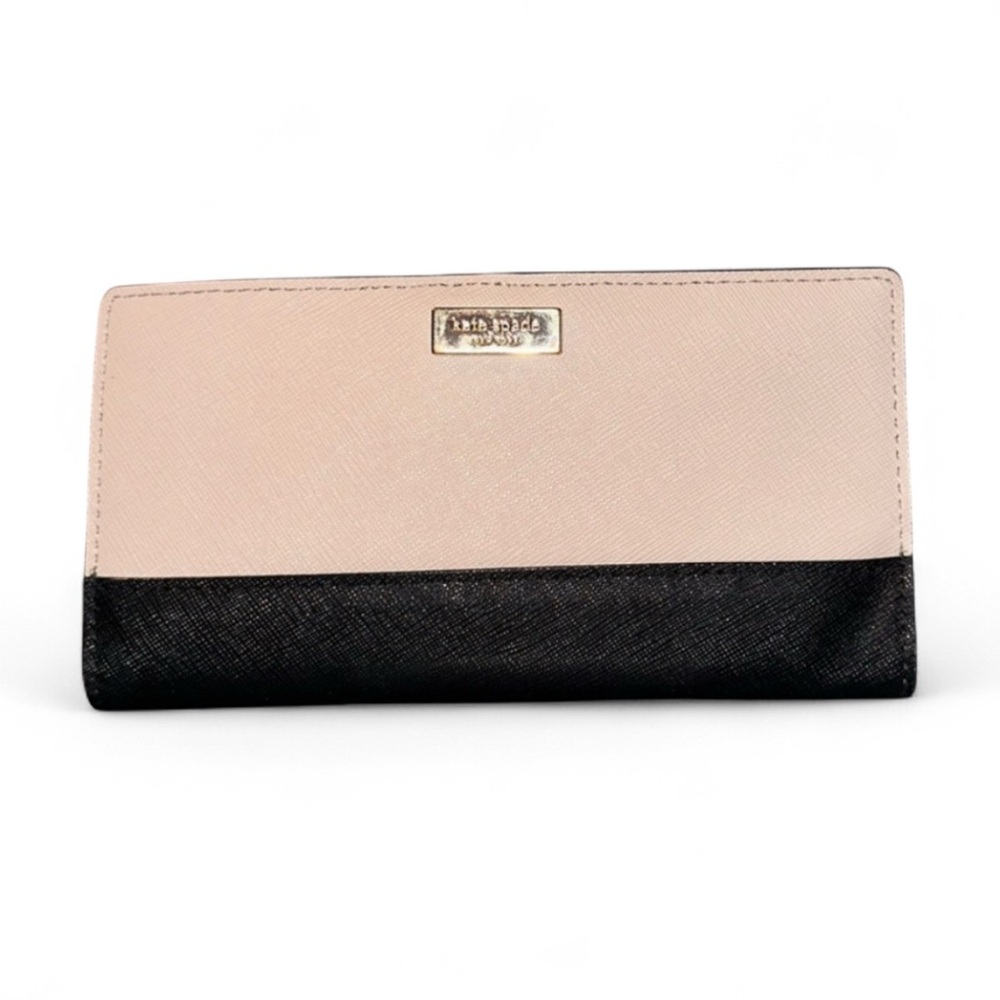 Kate Spade Two-Tone Black and Blush Wallet